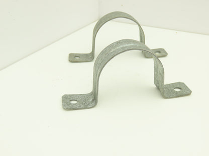 Arlington Industries 355 	2" 2 Hole Rigid Conduit Strap Plated Steel Lot of 100
