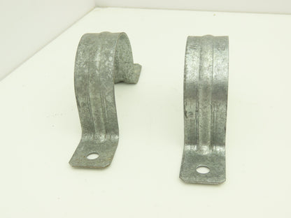 Arlington Industries 355 	2" 2 Hole Rigid Conduit Strap Plated Steel Lot of 100