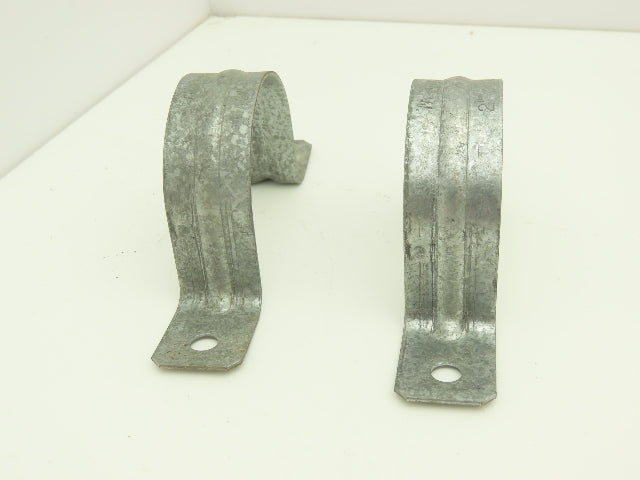 Arlington Industries 355 	2" 2 Hole Rigid Conduit Strap Plated Steel Lot of 100