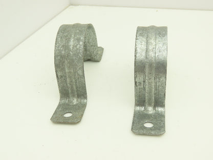 Arlington Industries 355 	2" 2 Hole Rigid Conduit Strap Plated Steel Lot of 100