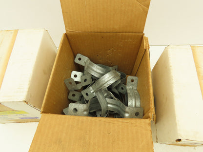Arlington Industries 355 	2" 2 Hole Rigid Conduit Strap Plated Steel Lot of 100