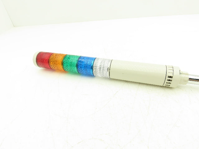 PatLite LCE 02A Signal Light Stack Tower Red Amber Green Blue Clear 24V AC/DC