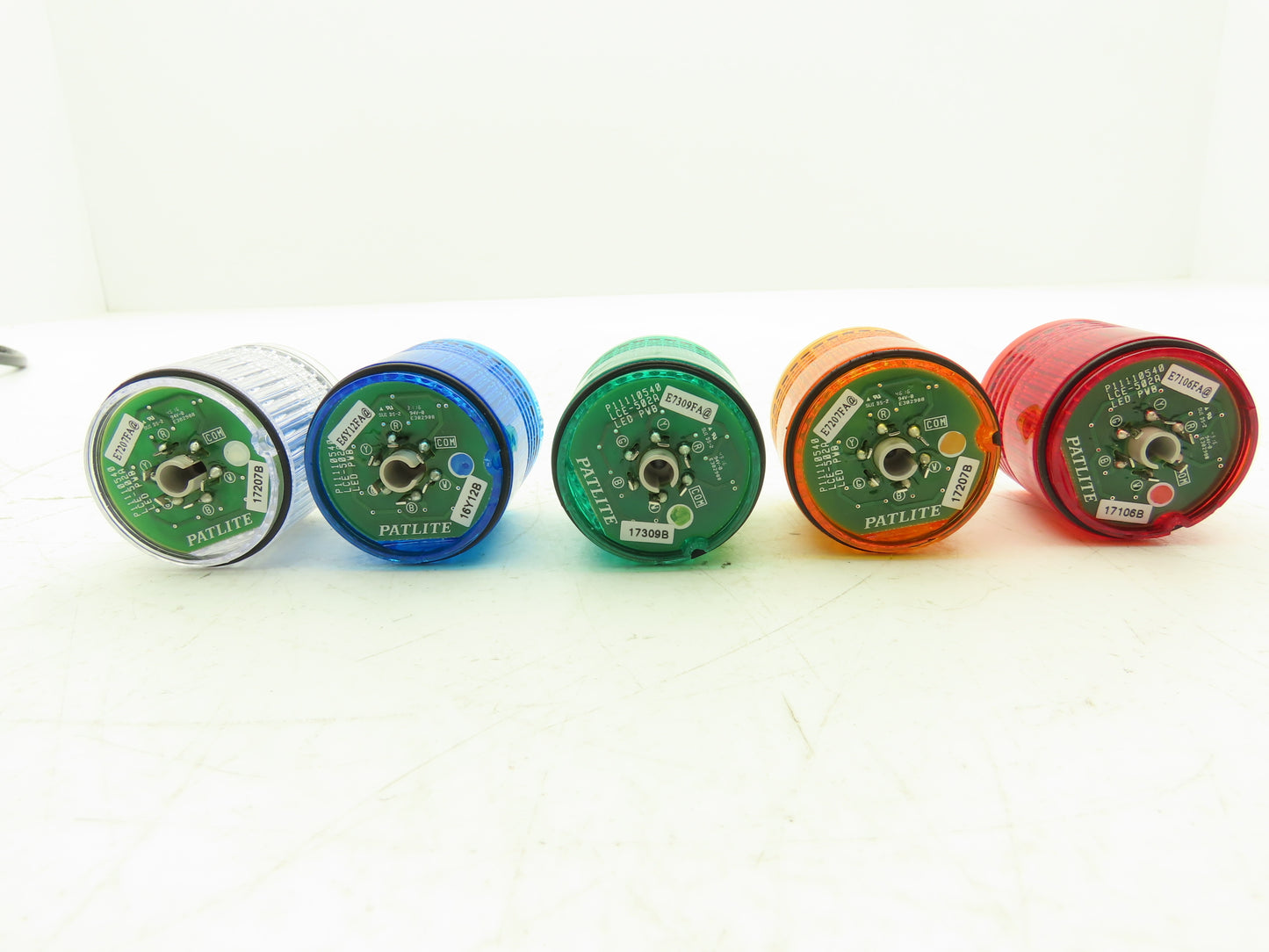 PatLite LCE 02A Signal Light Stack Tower Red Amber Green Blue Clear 24V AC/DC