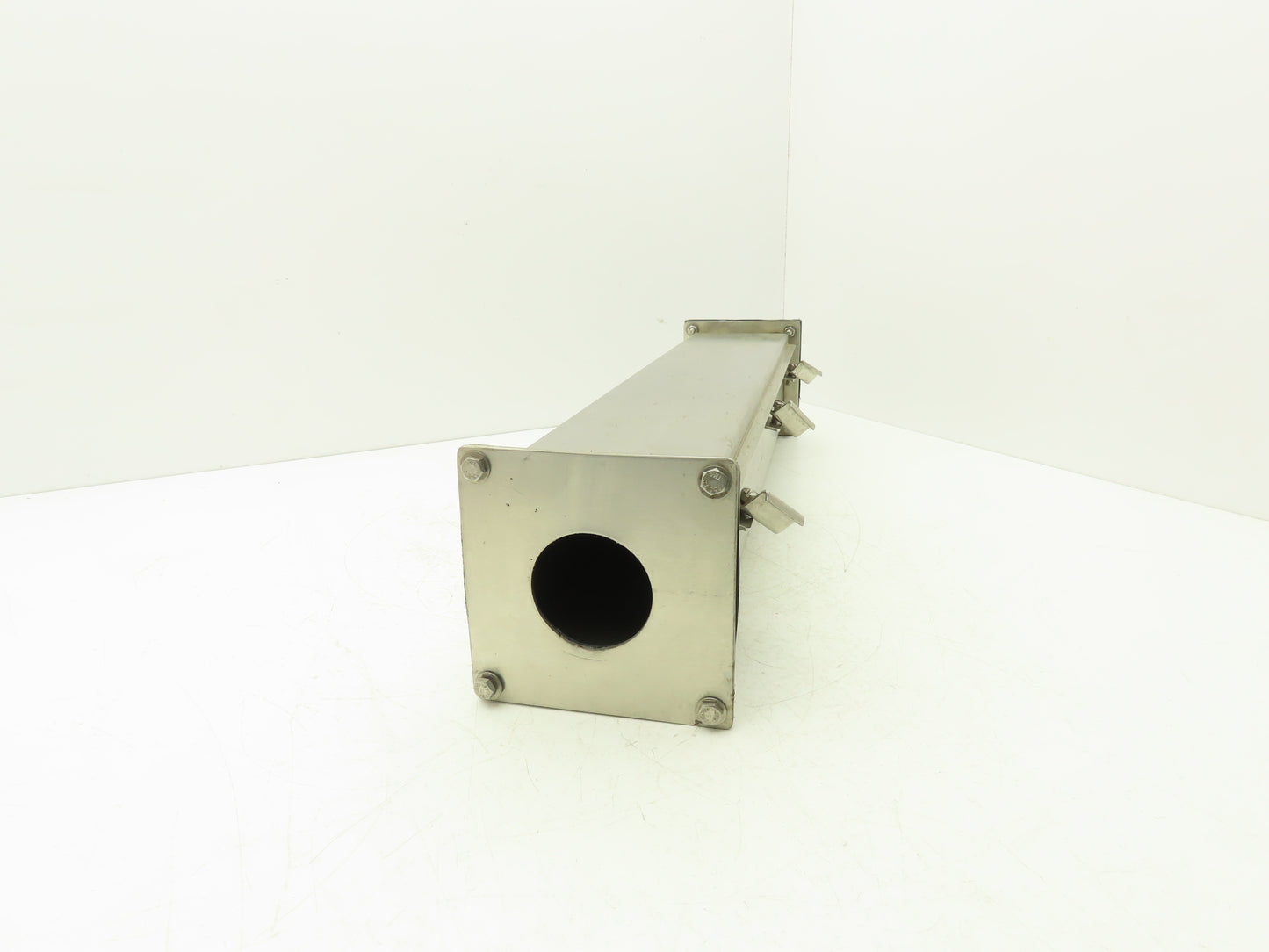 E Box S2-44P Pull Through Rain Tight Conduit Hub Stainless 2" By 2" Straight 24"