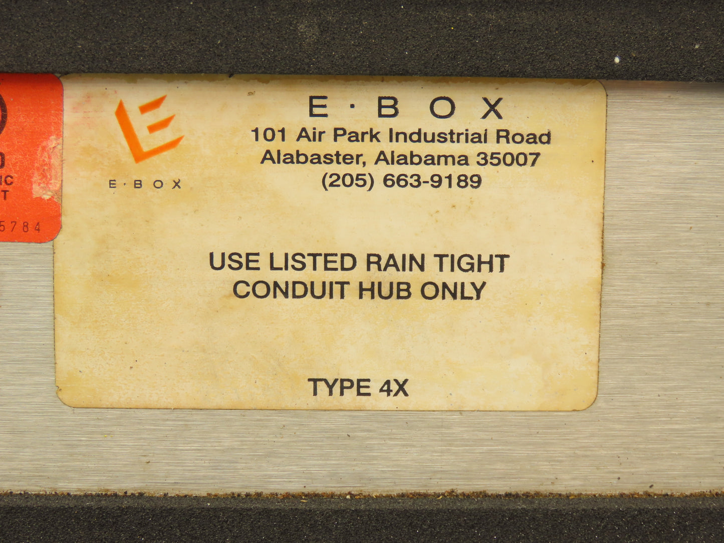 E Box S2-44P Pull Through Rain Tight Conduit Hub Stainless 2" By 2" Straight 24"