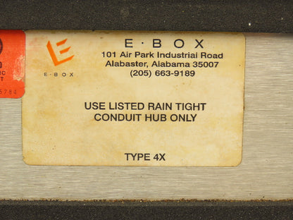 E Box S2-44P Pull Through Rain Tight Conduit Hub Stainless 2" By 2" Straight 24"