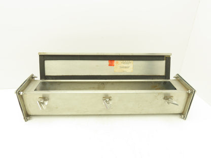 E Box S2-44P Pull Through Rain Tight Conduit Hub Stainless 2" By 2" Straight 24"