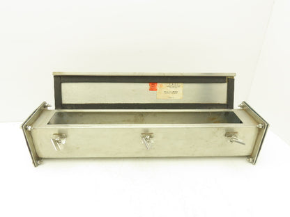 E Box S2-44P Pull Through Rain Tight Conduit Hub Stainless 2" By 2" Straight 24"