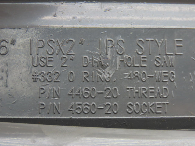 GF Signet PV8S060 PVC Clamp-On Saddle Installation Fitting 180psi 6" Schedule 80