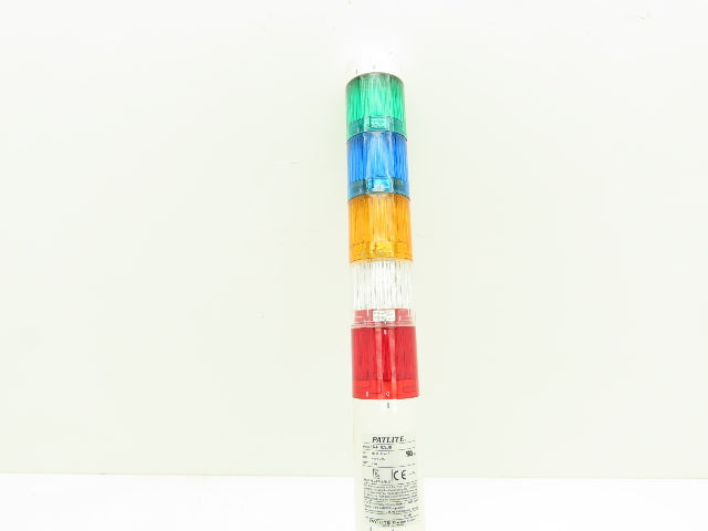 PatLite LR4 02LJN Signal Light Stack Tower Red Amber Green Blue Clear 24V AC/DC