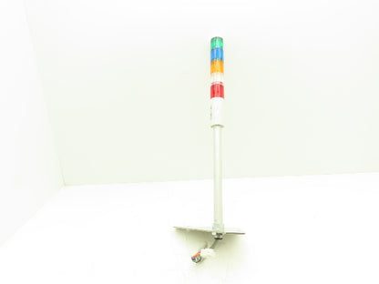 PatLite LR4 02LJN Signal Light Stack Tower Red Amber Green Blue Clear 24V AC/DC