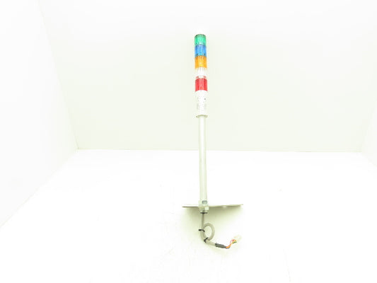 PatLite LR4 02LJN Signal Light Stack Tower Red Amber Green Blue Clear 24V AC/DC