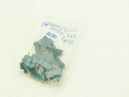 Daito GP32 Alarm Indicating Fuse Green Cartridge 3.2A 250V Lot of 15