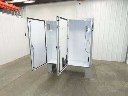 Hoffman A60X6118LPFTC Electrical Enclosure 60x61x18" Dual Door Control Box