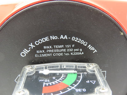 Domnick Hunter OH 2858-5 Pneumatic Compressed Air Filter Oil Removal 10PSI 2"NPT