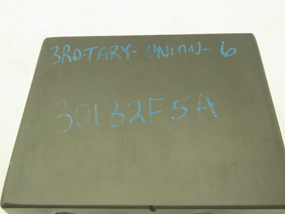 301B2F5A Hydraulic Rotary Union Manifold Aluminum 6 Port Right Angle G1/4