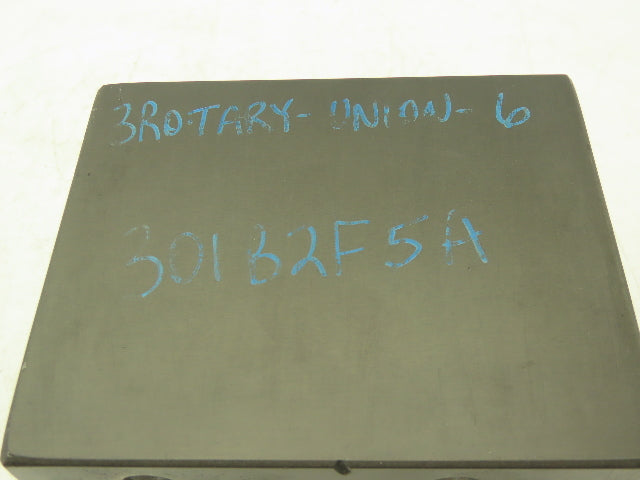 301B2F5A Hydraulic Rotary Union Manifold Aluminum 6 Port Right Angle G1/4