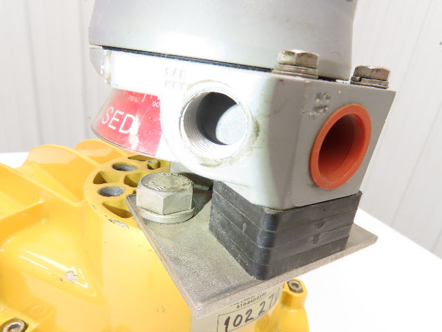 Kinetrol GU99NU Pneumatic Valve Actuator Quarter Turn 1-1/8" Square Shaft 100psi