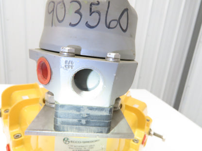 Kinetrol GU99NU Pneumatic Valve Actuator Quarter Turn 1-1/8" Square Shaft 100psi