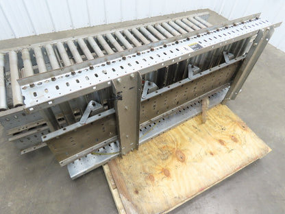 Automotion 24"x 17' 4" Gravity Roller Conveyor 1.9" Roller 21.5"BF 3-Sections