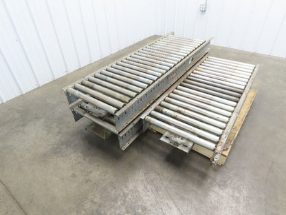 Automotion 24"x 17' 4" Gravity Roller Conveyor 1.9" Roller 21.5"BF 3-Sections