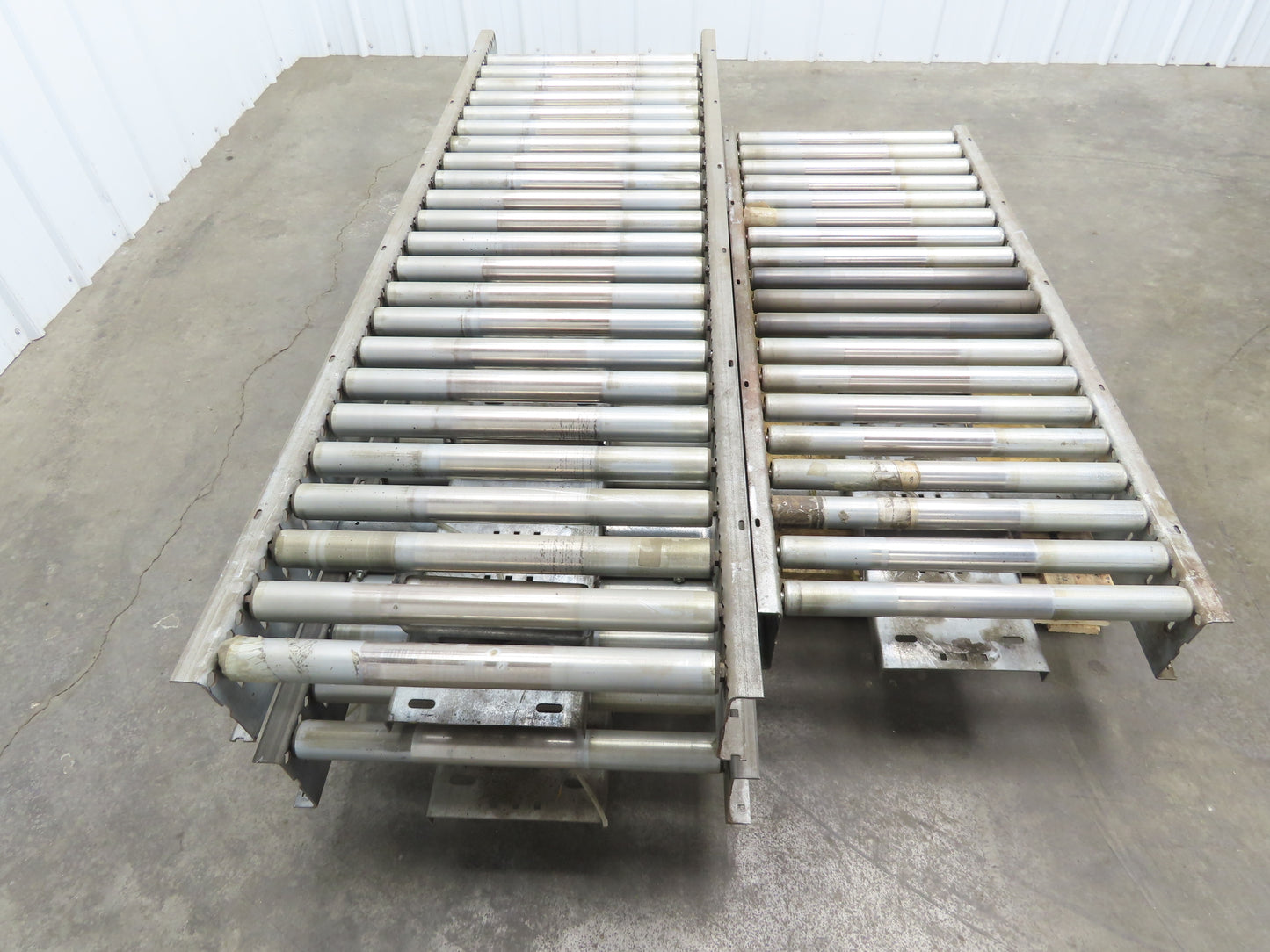 Automotion 24"x 17' 4" Gravity Roller Conveyor 1.9" Roller 21.5"BF 3-Sections