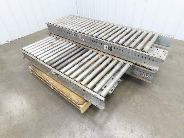 Automotion 24"x 17' 4" Gravity Roller Conveyor 1.9" Roller 21.5"BF 3-Sections