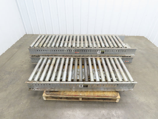 Automotion 24"x 17' 4" Gravity Roller Conveyor 1.9" Roller 21.5"BF 3-Sections