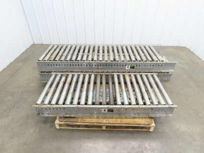 Automotion 24"x 17' 4" Gravity Roller Conveyor 1.9" Roller 21.5"BF 3-Sections
