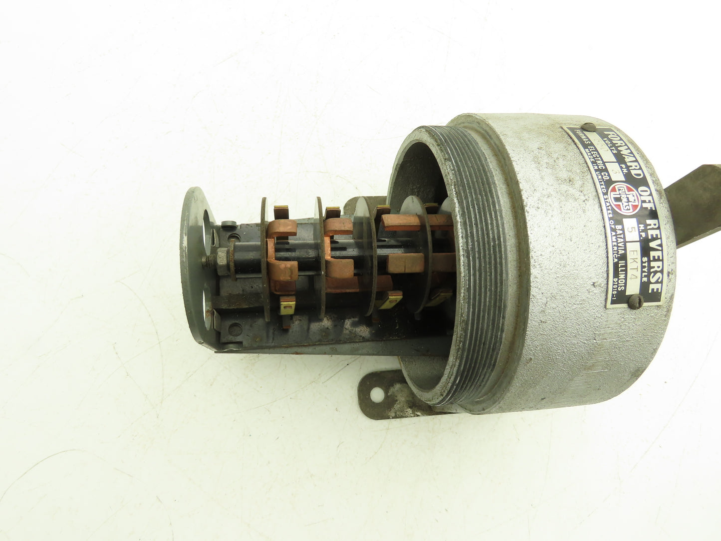 Furnas EKT4 Reversing Manual Drum Switch 3-Pole Reverse/Off/Forward 1" NPT
