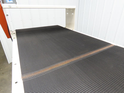Roach 34"x 8' Slider Bed Grip Top Belt Conveyor .75Hp 3PH End Drive 40fpm