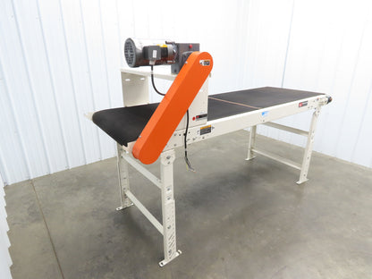 Roach 34"x 8' Slider Bed Grip Top Belt Conveyor .75Hp 3PH End Drive 40fpm