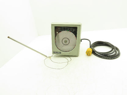 United Electric UE 650 UE 800 Indicating Temperature Chart Recorder with Probe