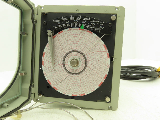 United Electric UE 650 UE 800 Indicating Temperature Chart Recorder with Probe