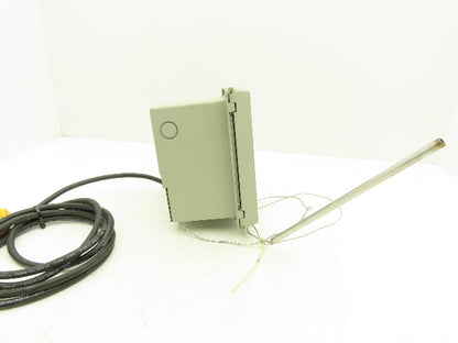 United Electric UE 650 UE 800 Indicating Temperature Chart Recorder with Probe