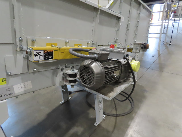 Hytrol HSS 31"x 20' Incline Belt Conveyor 3Hp 3PH Center Drive 120fpm 76-88"H