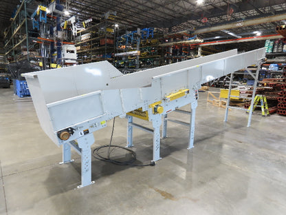 Hytrol HSS 31"x 20' Incline Belt Conveyor 3Hp 3PH Center Drive 120fpm 76-88"H