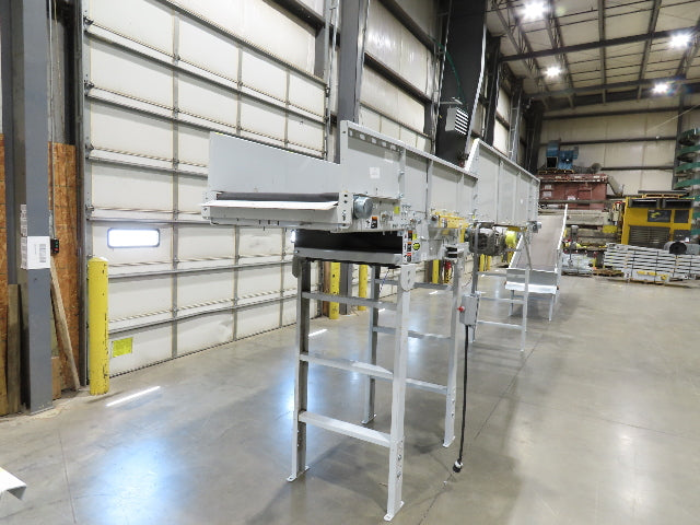 Hytrol HSS 31"x 18' Slider Bed Conveyor 30" Belt 2Hp 3PH Center Drive 114fpm