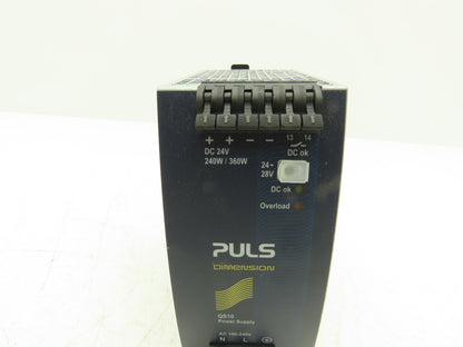 PULS Dimension QS10.241 DC Power Supply 24V 10A Out 100-240V 3PH In