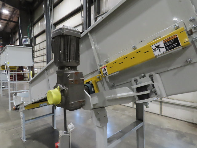 Hytrol HSS 31"x 15' 6" Incline Belt Conveyor 2Hp 3PH Center Drive 110fpm 78-90"H