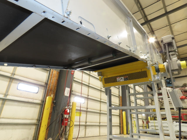 Hytrol HSS 31"x 15' 6" Incline Belt Conveyor 2Hp 3PH Center Drive 110fpm 78-90"H