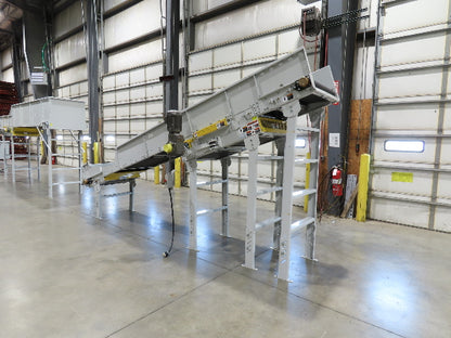 Hytrol HSS 31"x 15' 6" Incline Belt Conveyor 2Hp 3PH Center Drive 110fpm 78-90"H