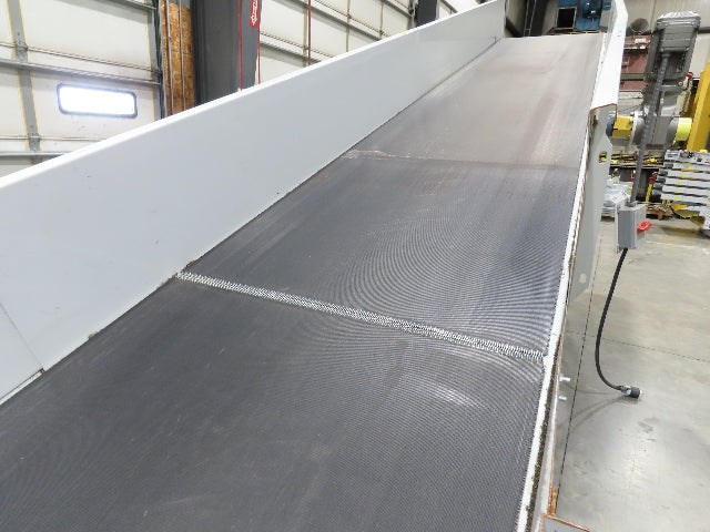 Hytrol HSS 31"x 15' 6" Incline Belt Conveyor 2Hp 3PH Center Drive 110fpm 78-90"H