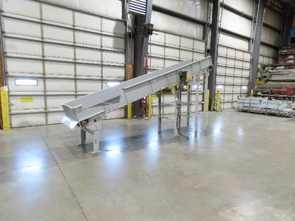 Hytrol HSS 31"x 15' 6" Incline Belt Conveyor 2Hp 3PH Center Drive 110fpm 78-90"H