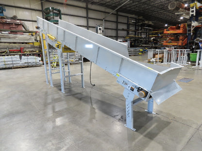 Hytrol HSS 31"x 15' 6" Incline Belt Conveyor 2Hp 3PH Center Drive 110fpm 78-90"H
