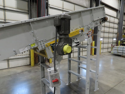 Hytrol HSS 31"x 15' 6" Incline Belt Conveyor 2Hp 3PH Center Drive 110fpm 78-90"H