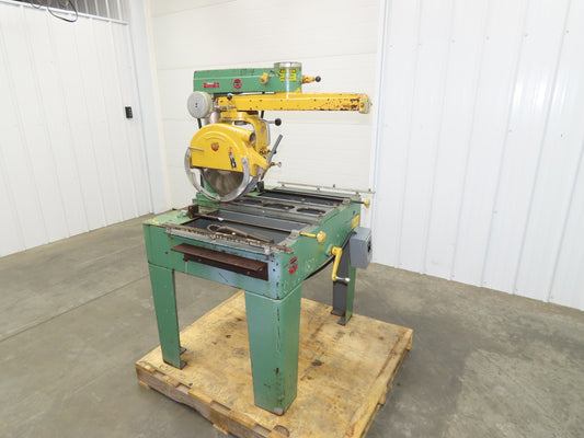 Delta Rockwell Vintage Radial Arm Saw 12" Blade 3Hp Motor 20" Rip 230/460V 3Ph