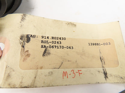 Hytrol 914-R02430  2-3/4" Dia Snub Roller Pulley for Belt Conveyor 43"BW