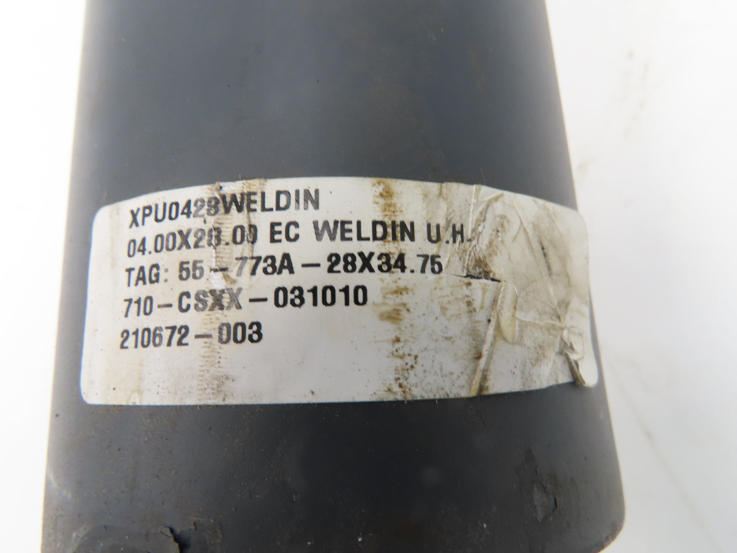 4"Dia x 28" Crowned Pulley for Belt Conveyor 1-13/16" Welded Shaft XPU0428WELDIN