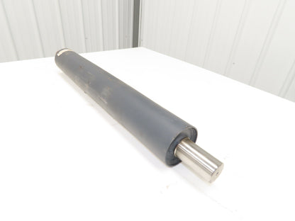 4"Dia x 28" Crowned Pulley for Belt Conveyor 1-13/16" Welded Shaft XPU0428WELDIN